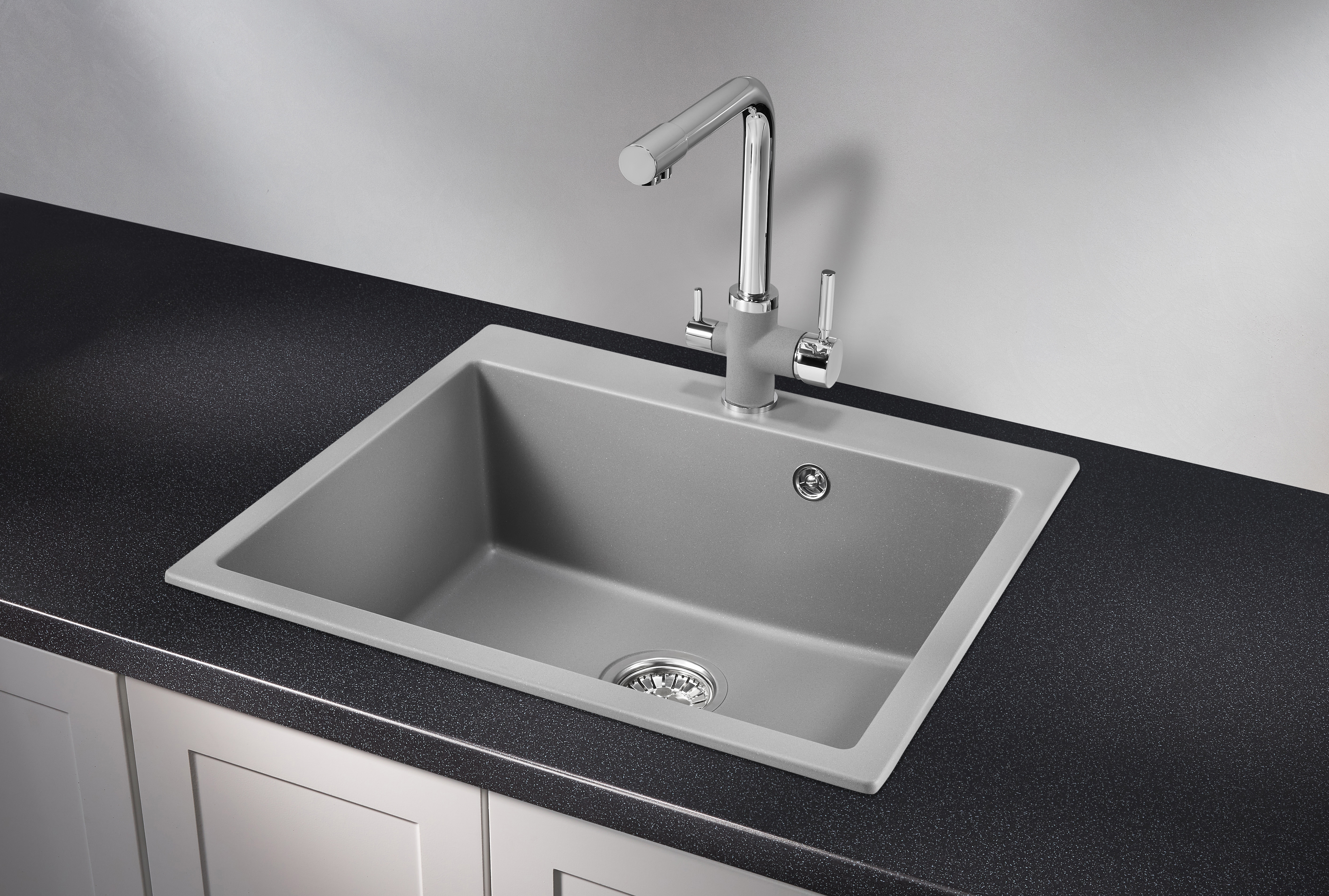 Мойка для кухни Granula 6001 алюминиум, 60х52 см, квадратная